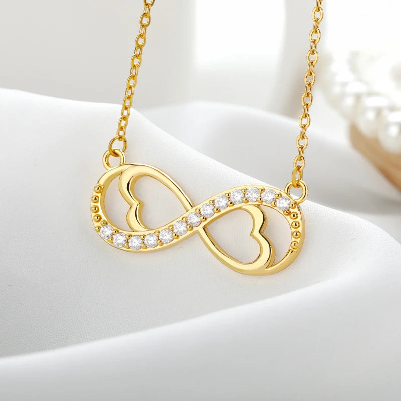 Pendentif Amour Infini diamanté