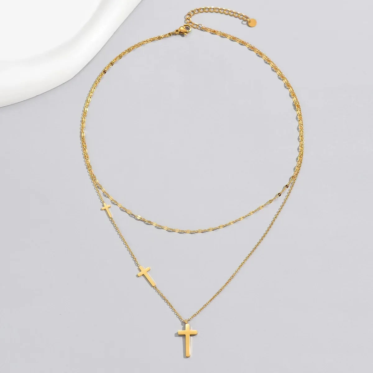 Triple Cross Necklace